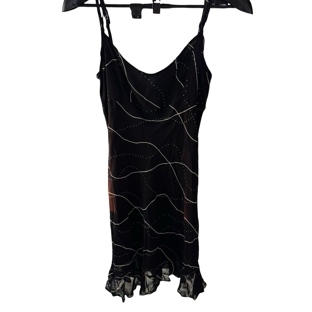 Vintage Black Slip Dress from the 1990s by Mica  Size 6 Made In USA